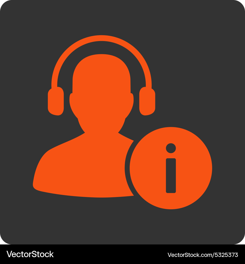 Help desk icon from commerce buttons overcolor set vector image