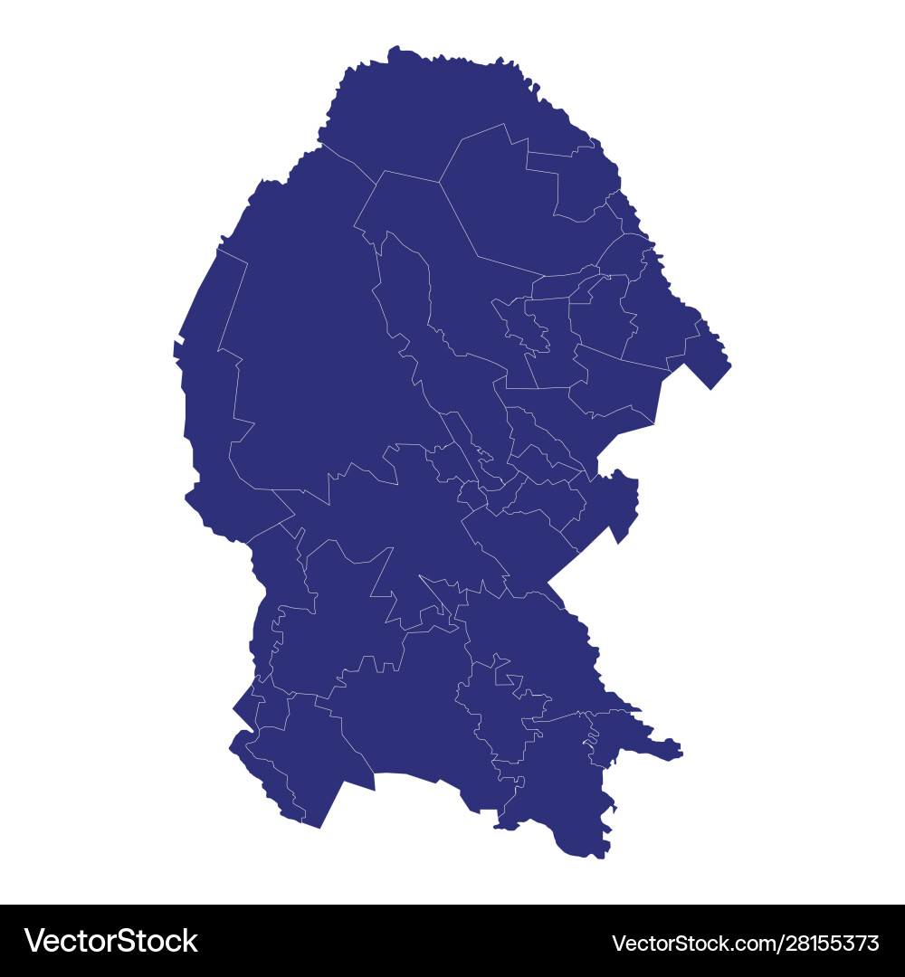 High quality map is a state mexico Vector Image