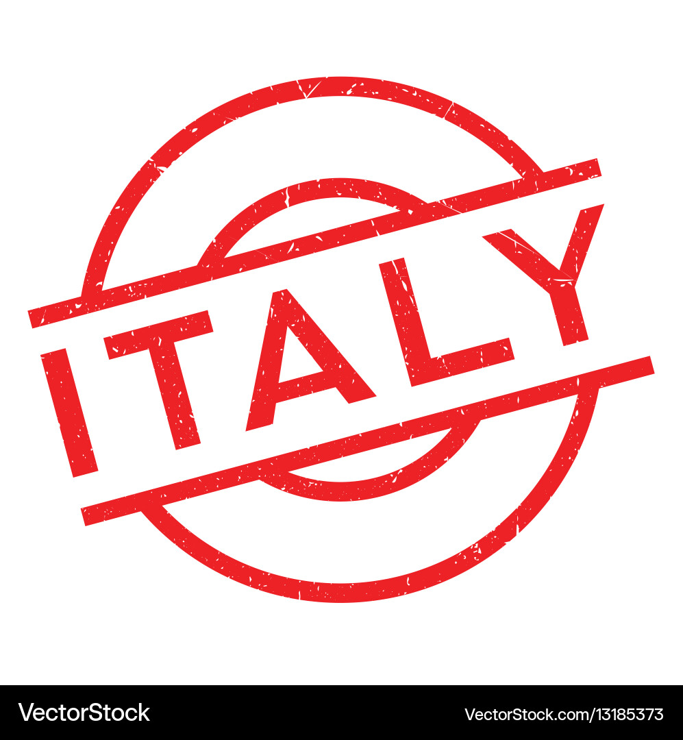 Italy rubber stamp Vector Image