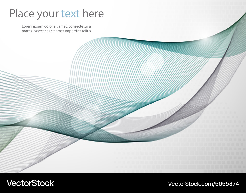 Abstract colorful background with wave Vector Image