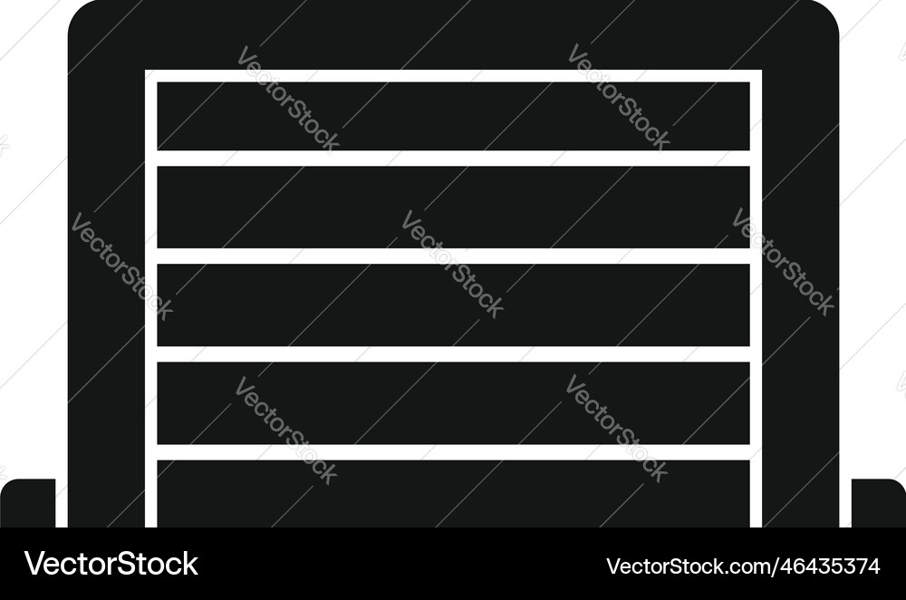 Access gate icon simple automatic entry Access gate icon simple automatic entry vector image