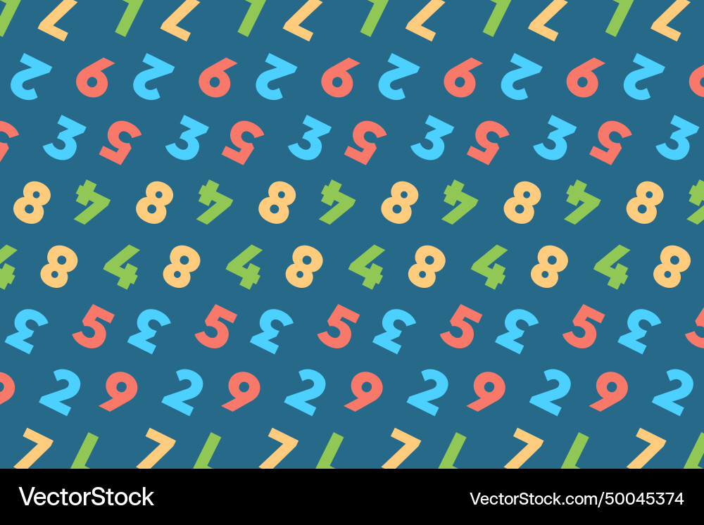 Blue colorful object pattern Vector Image