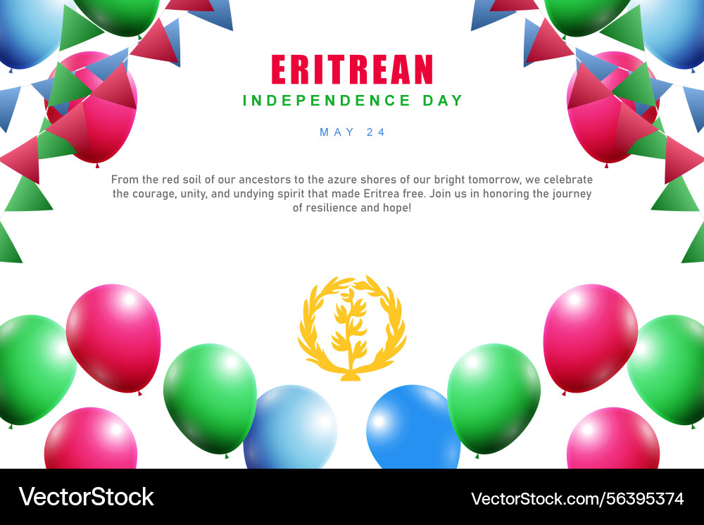 Honoring eritreas path to freedom Vector Image