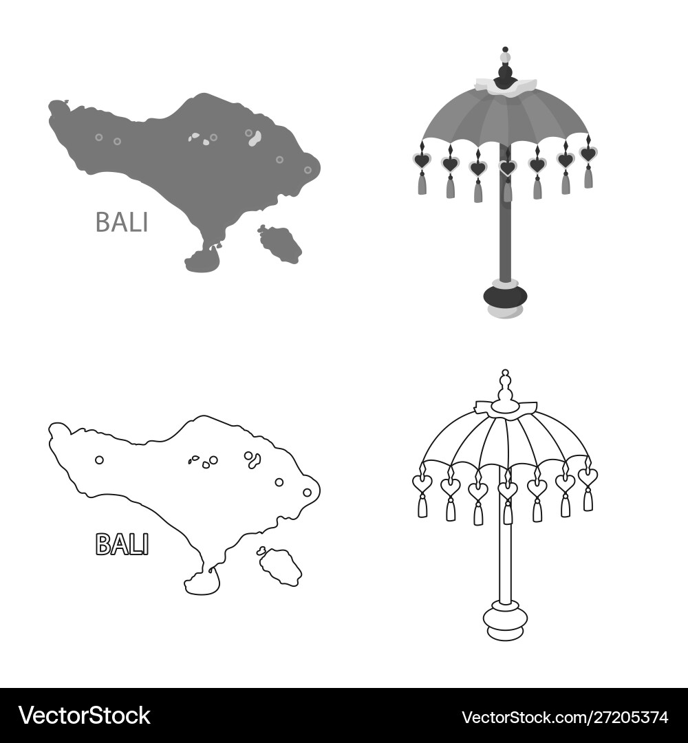Isolated object and travel symbol set Vector Image