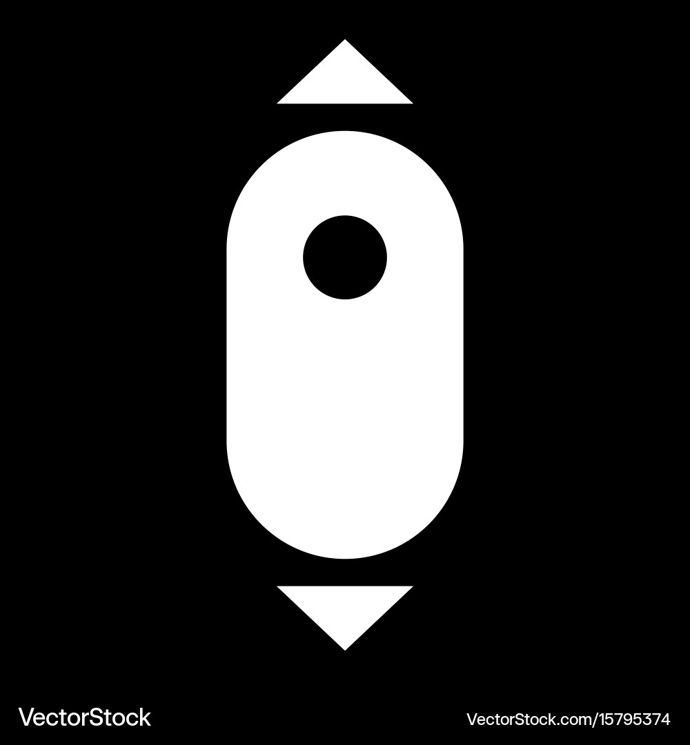 Scroll down computer mouse icon vector image