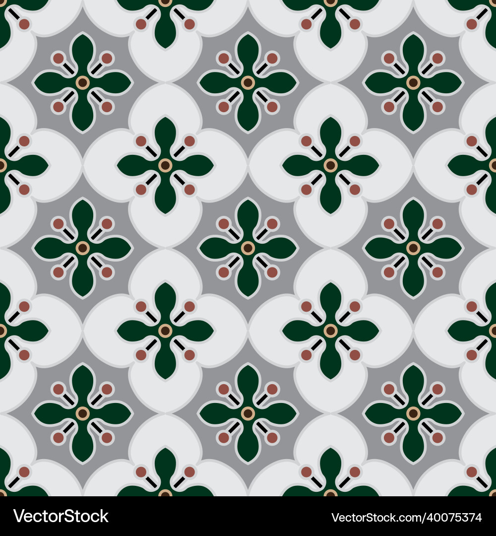 Tile pattern design Vector Image