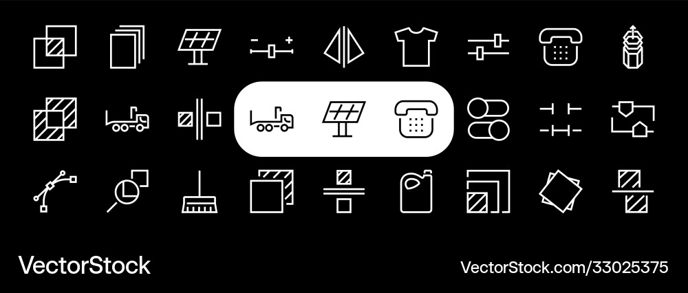 A simple set image editing related line A simple set image editing related line Vector Image