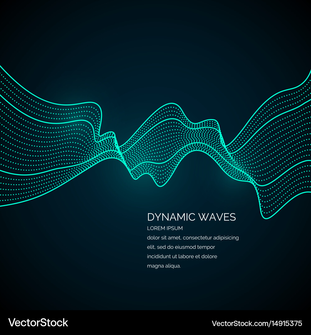 Abstract background with a colored dynamic vector image