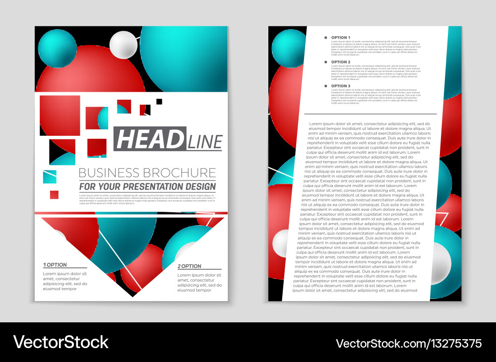Abstract layout background set for art vector image