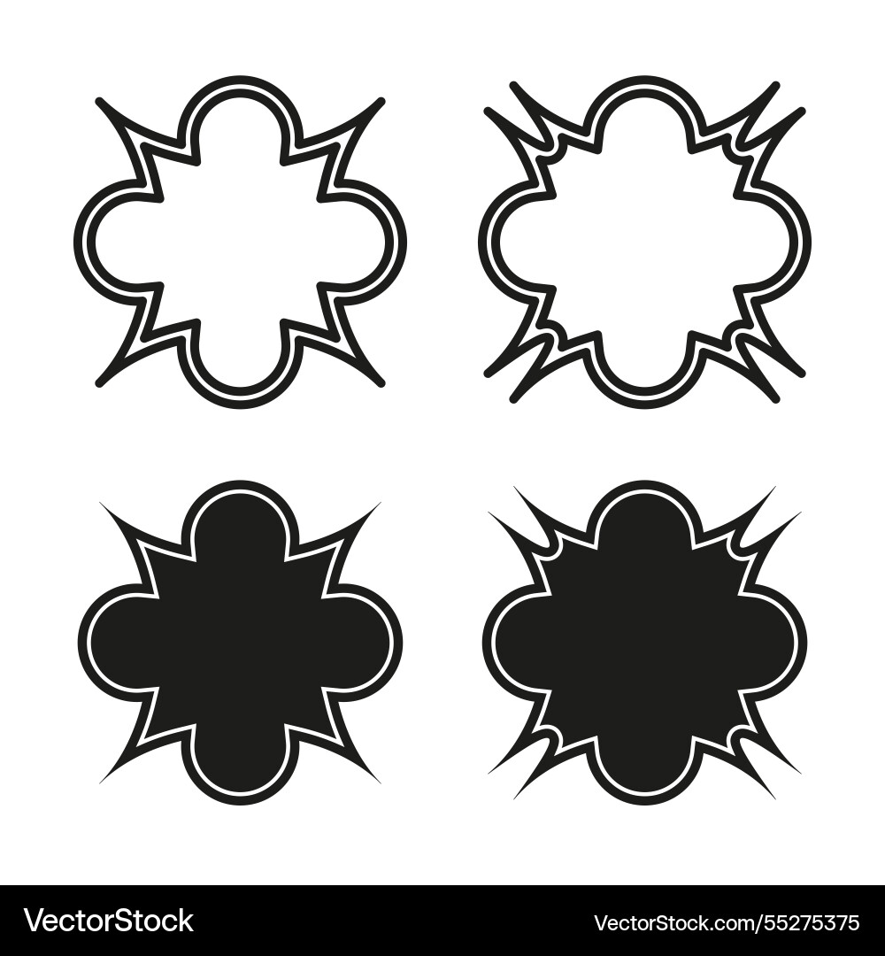 Angular shapes collection geometric frame design vector image