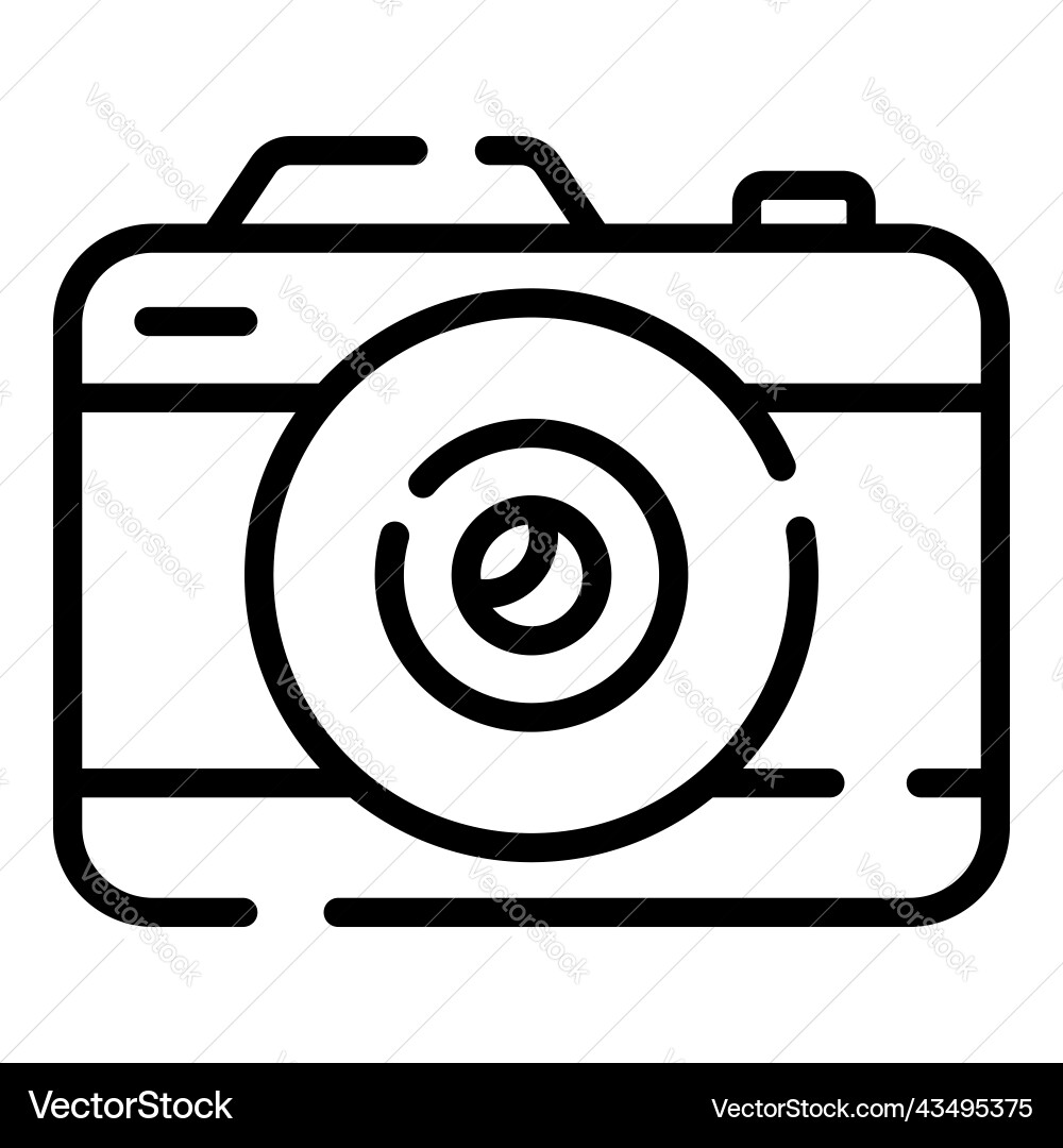 Camera icon thin line style for web and mobile Vector Image