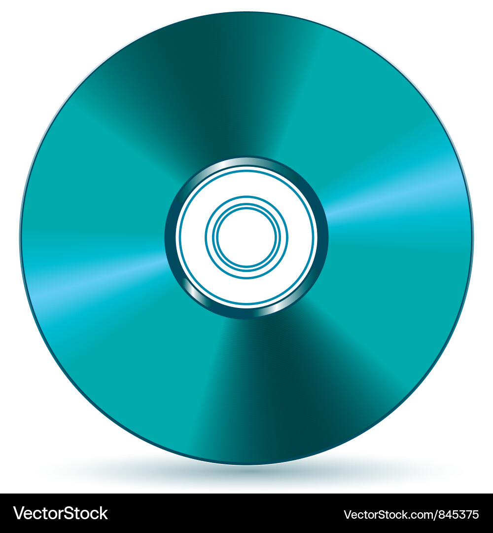 CD Disk - Metallic Texture Vector Image