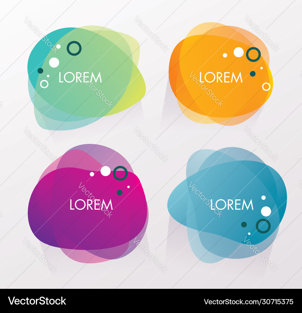 Chat bubble with geometric simple shapes abstract Chat bubble with geometric simple shapes abstract Vector Image