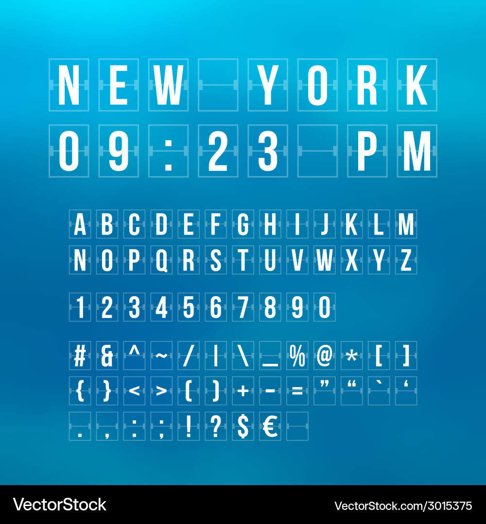 Countdown Timer & Date Calendar vector image