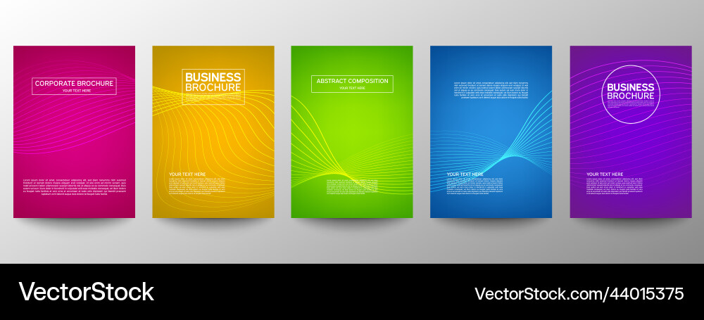 Cover geometric minimal set abstract line pattern Vector Image