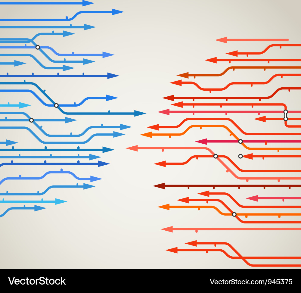 Metro Line Network Abstract Background vector image