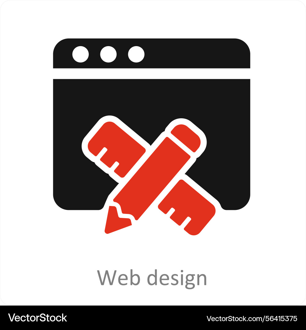 Web design icon concept Vector Image