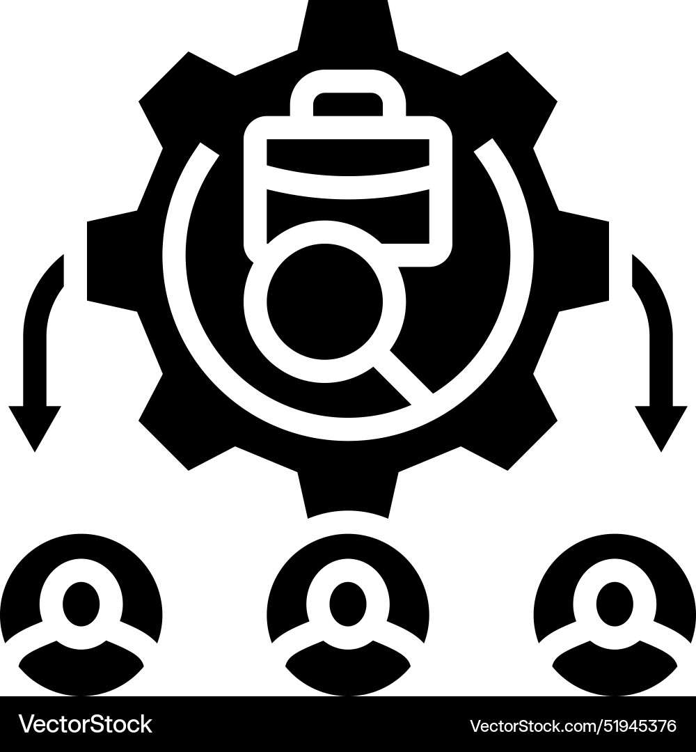 Anwendbares Tracking-System auf Glyph-Symbol Anwendbares Tracking-System auf Glyph-Symbol vektorbild