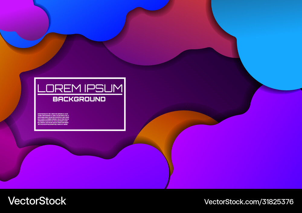 Dynamic colorful background with bright gradients vector image