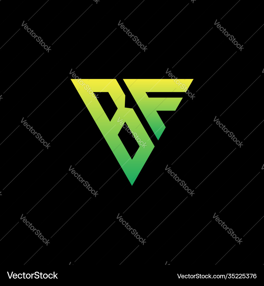 Initial triangle logo monogram with shape Initial triangle logo monogram with shape Vector Image