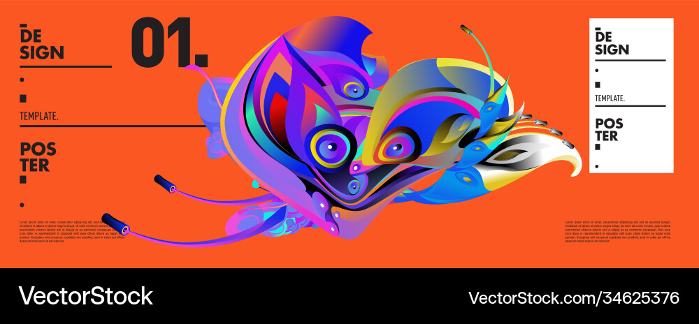 Landing page background template with colorful Landing page background template with colorful Vector Image