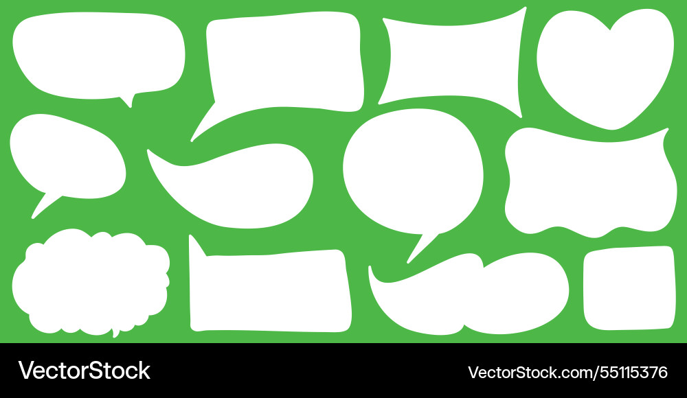 Set of talking text bubbles chatting box line Set of talking text bubbles chatting box line vector image