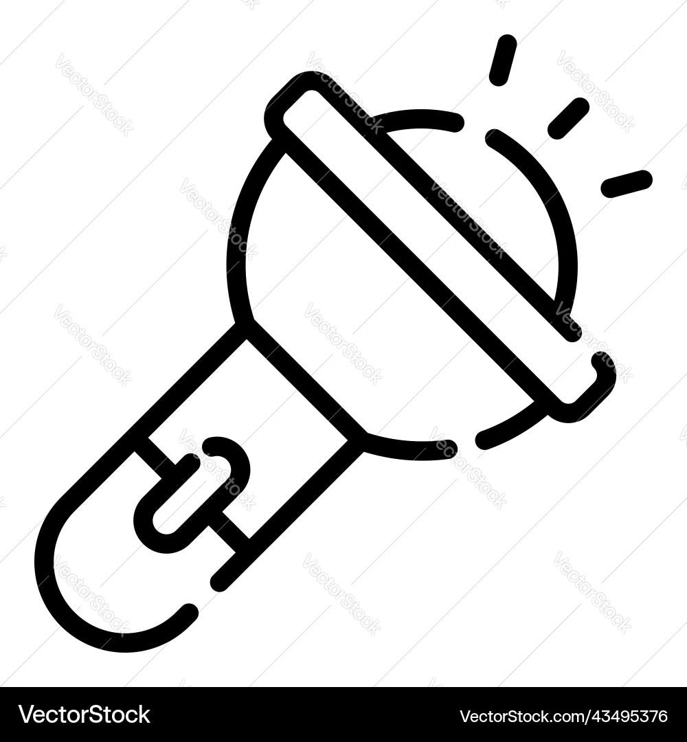 Troch icon thin line style for web and mobile Vector Image