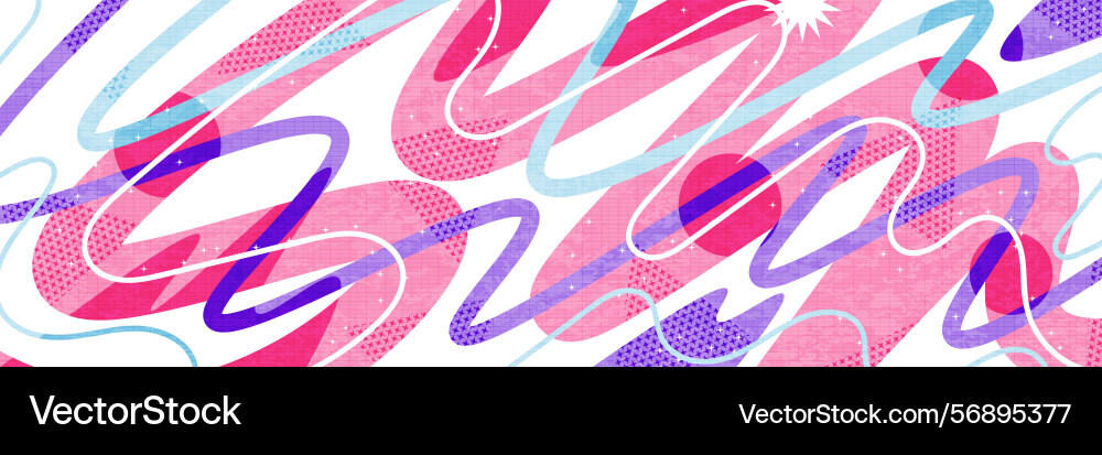 Abstract colorful background with wave shapes Vector Image