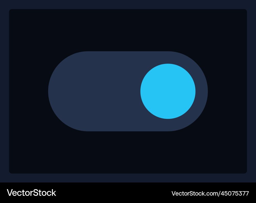 Active toggle button ui element template Active toggle button ui element template Vektorbild