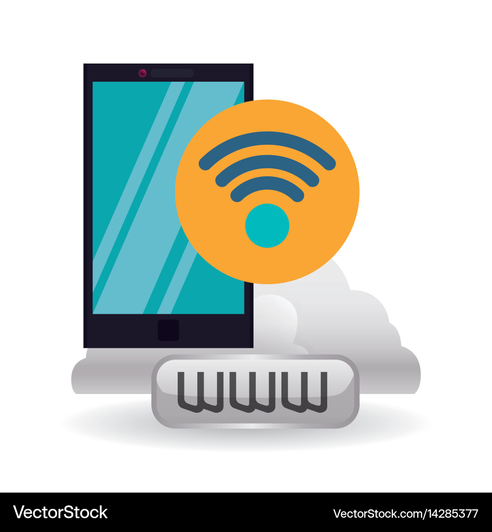 Cloud computing design media icon isolated Vector Image