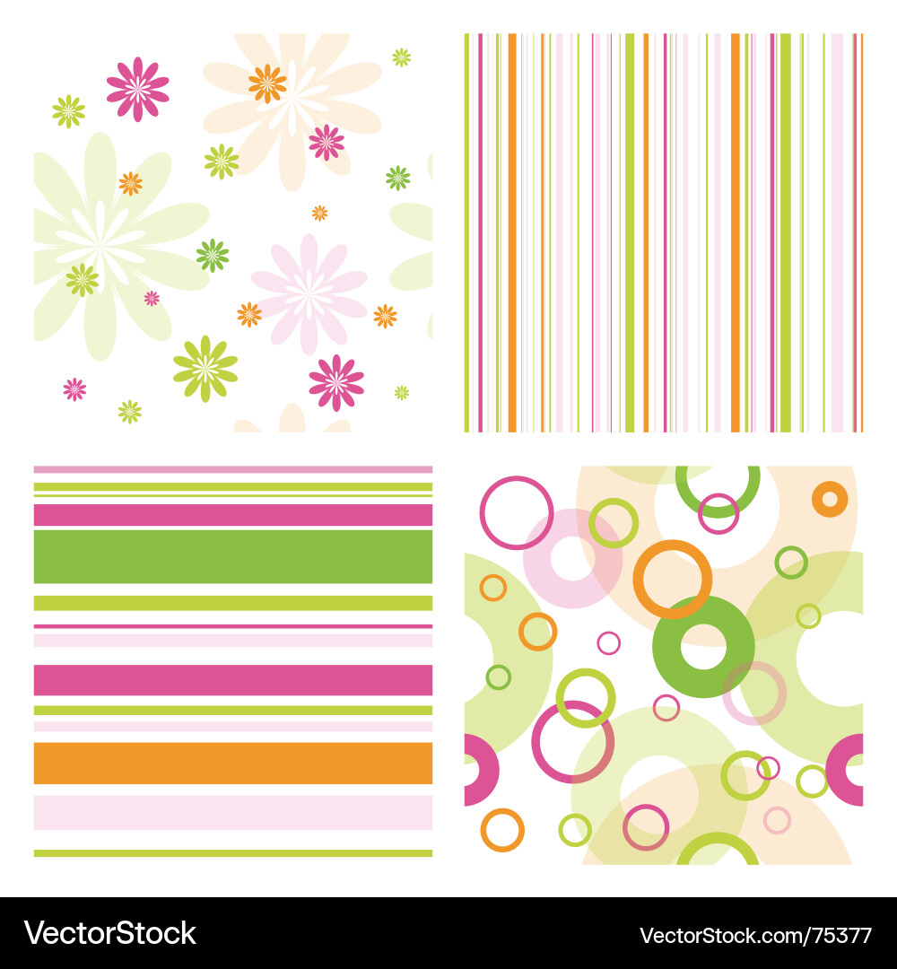 Colorful Pattern Swatches Vector Image