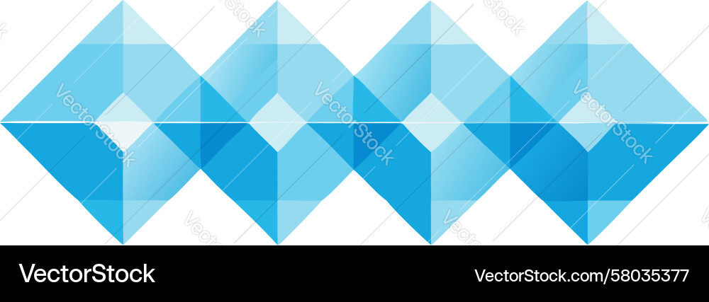 Dynamic Faceted Diamond Pattern Vector Image