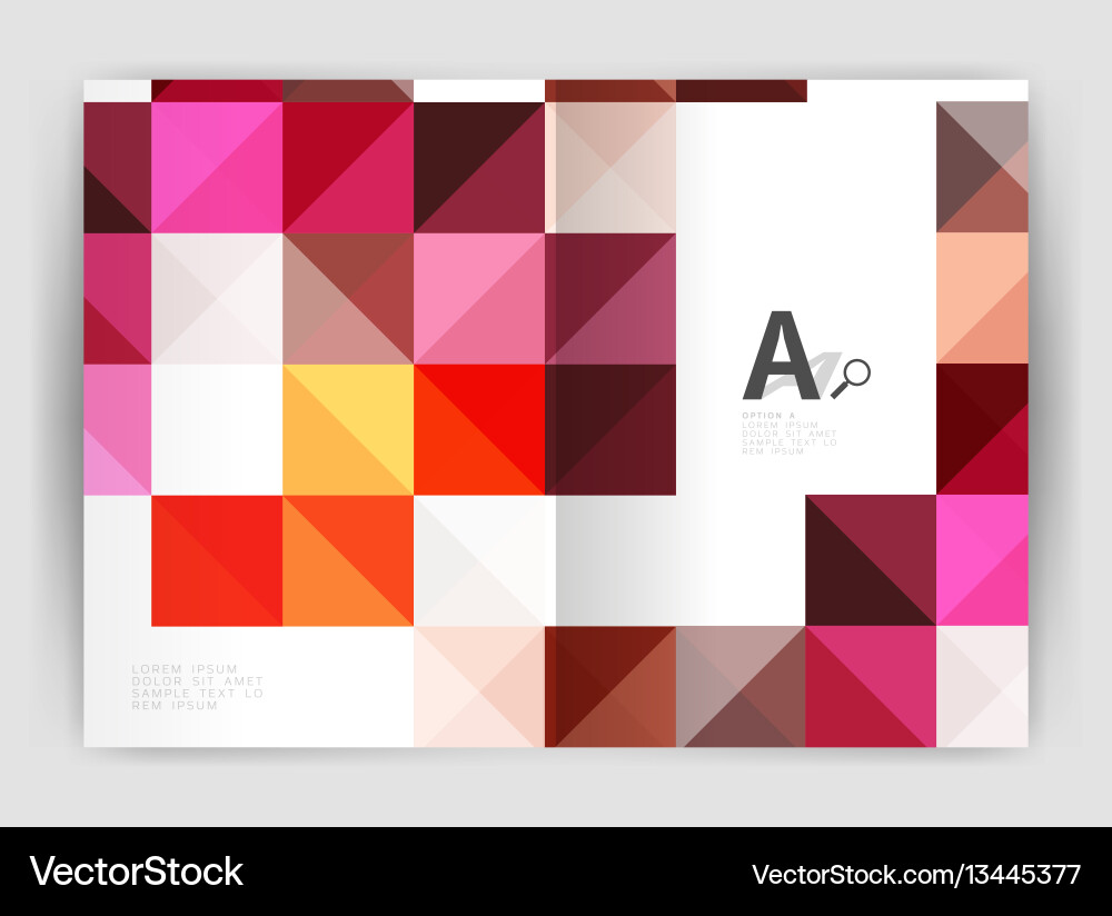 Geometric Square Pattern Background vector image