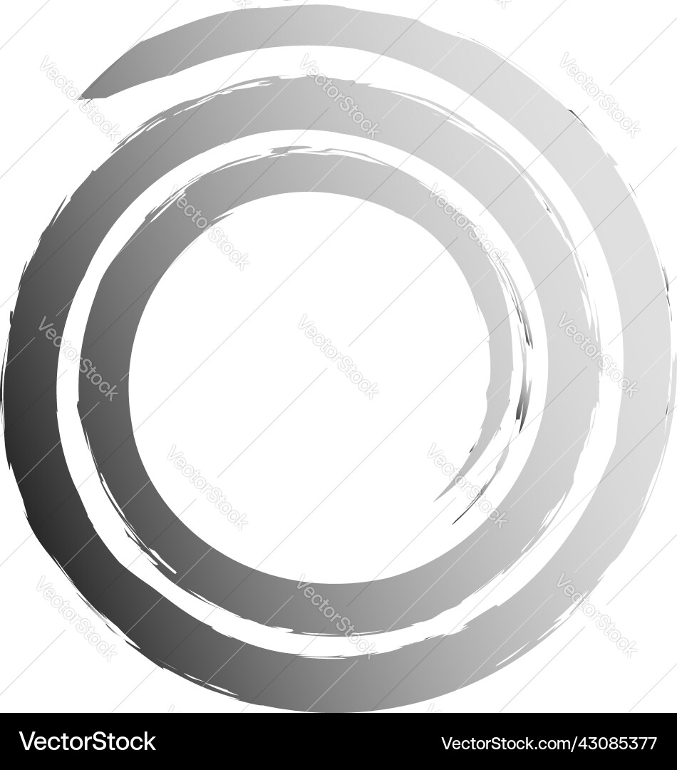 Grungy textured spiral design element Grungy textured spiral design element Vector Image