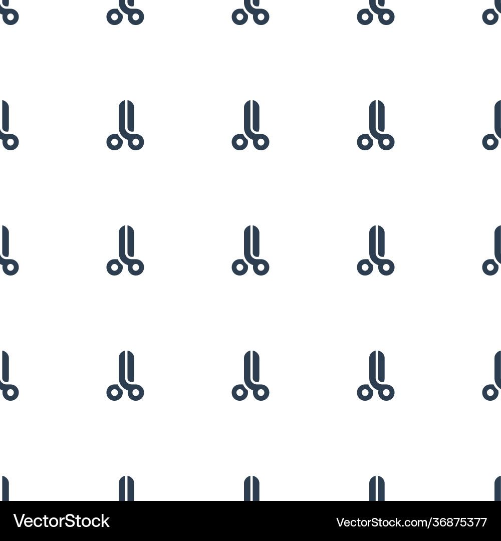 Scissors icon pattern seamless white background Vector Image