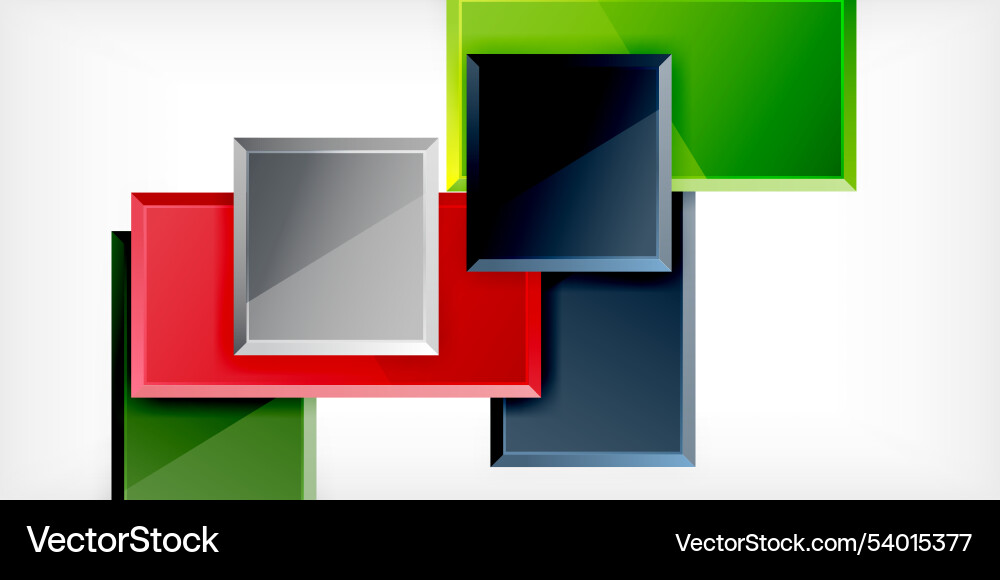 Square shape color abstract geometry Square shape color abstract geometry Vector Image