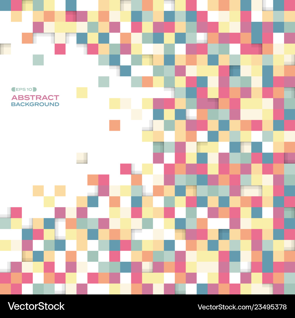 Abstract of colorful square box cube pattern Abstract of colorful square box cube pattern vector image