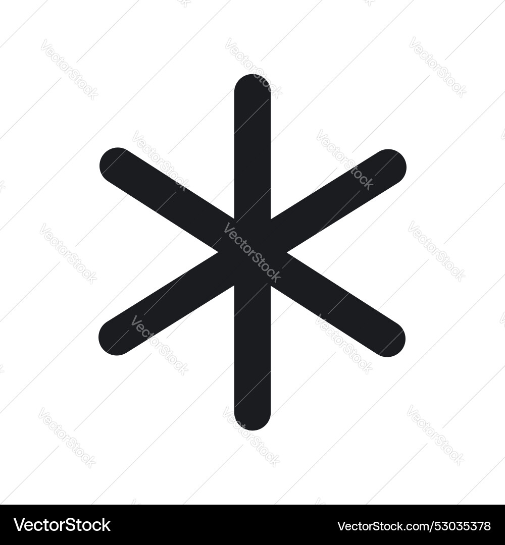 Asterisk icon set password or passcode Asterisk icon set password or passcode vector image