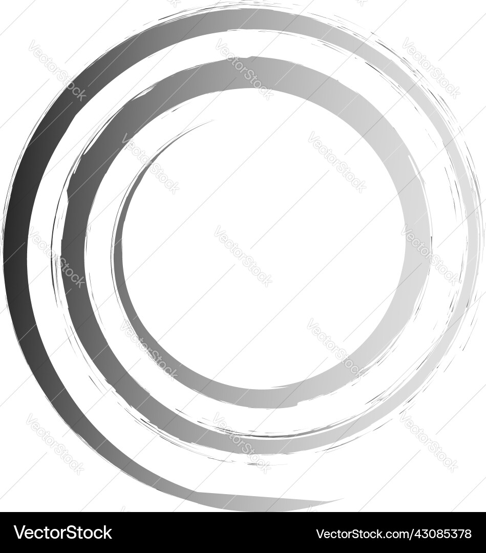 Grungy textured spiral design element Vector Image