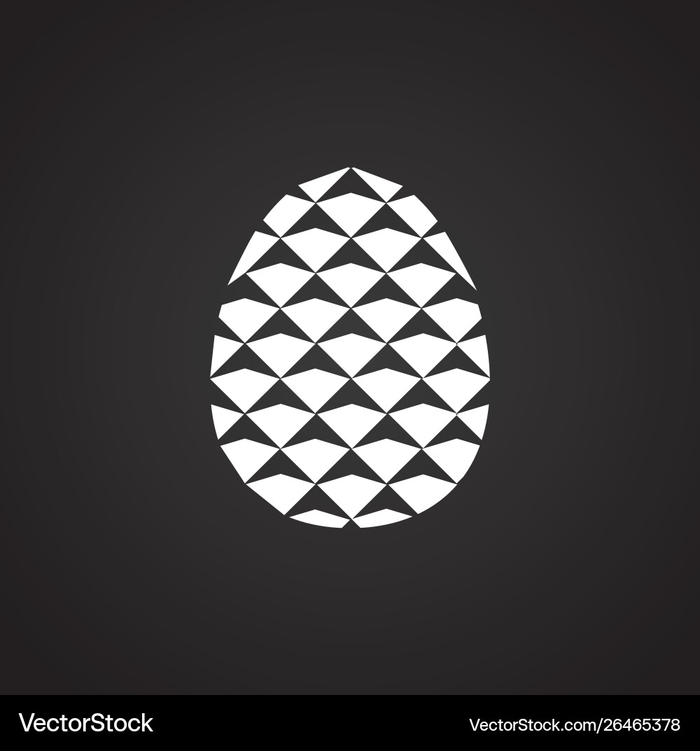 Pine cone icon on background for graphic and web Vector Image