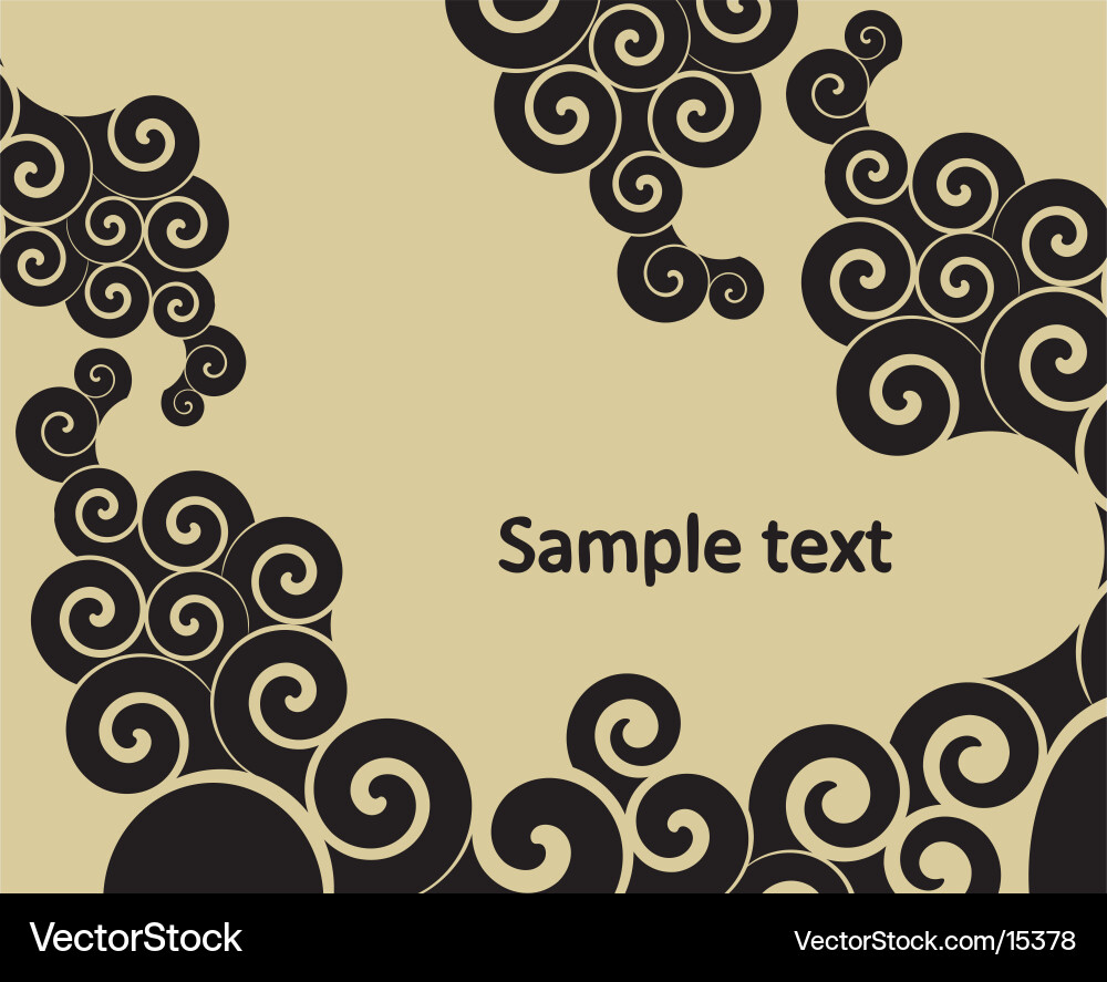 Swirling Pattern Background vector image