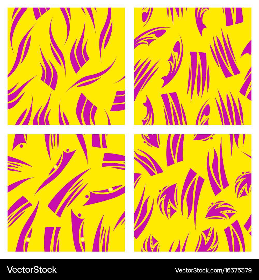 Assembly of patterns in bright style Vector Image