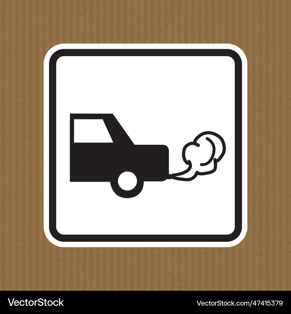 Do not switch on engine symbol Vector Image