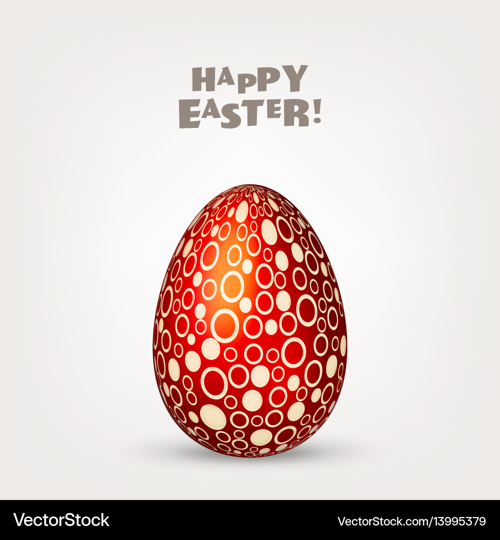Easter egg spring holidays in april gift Easter egg spring holidays in april gift vector image