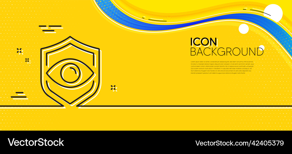 Eye detect line icon retina scan sign minimal Eye detect line icon retina scan sign minimal Vector Image
