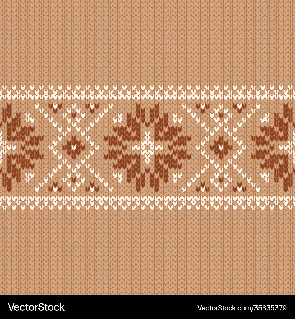 Norwegian native style sweater fair isle design vector image