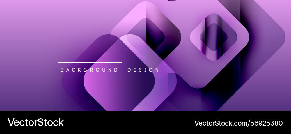 Abstract purple background features overlapping Vector Image