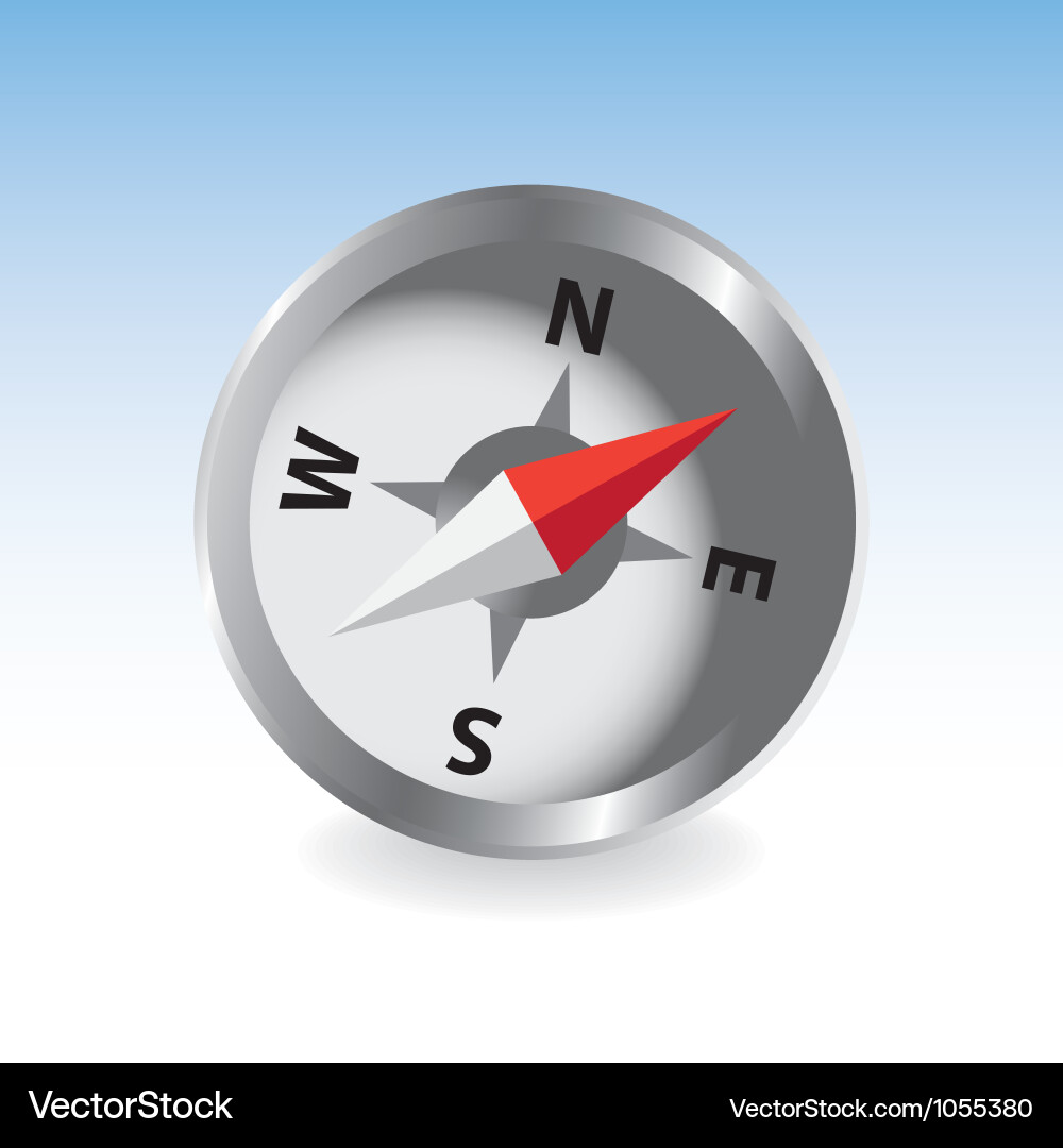 Compass object vector image