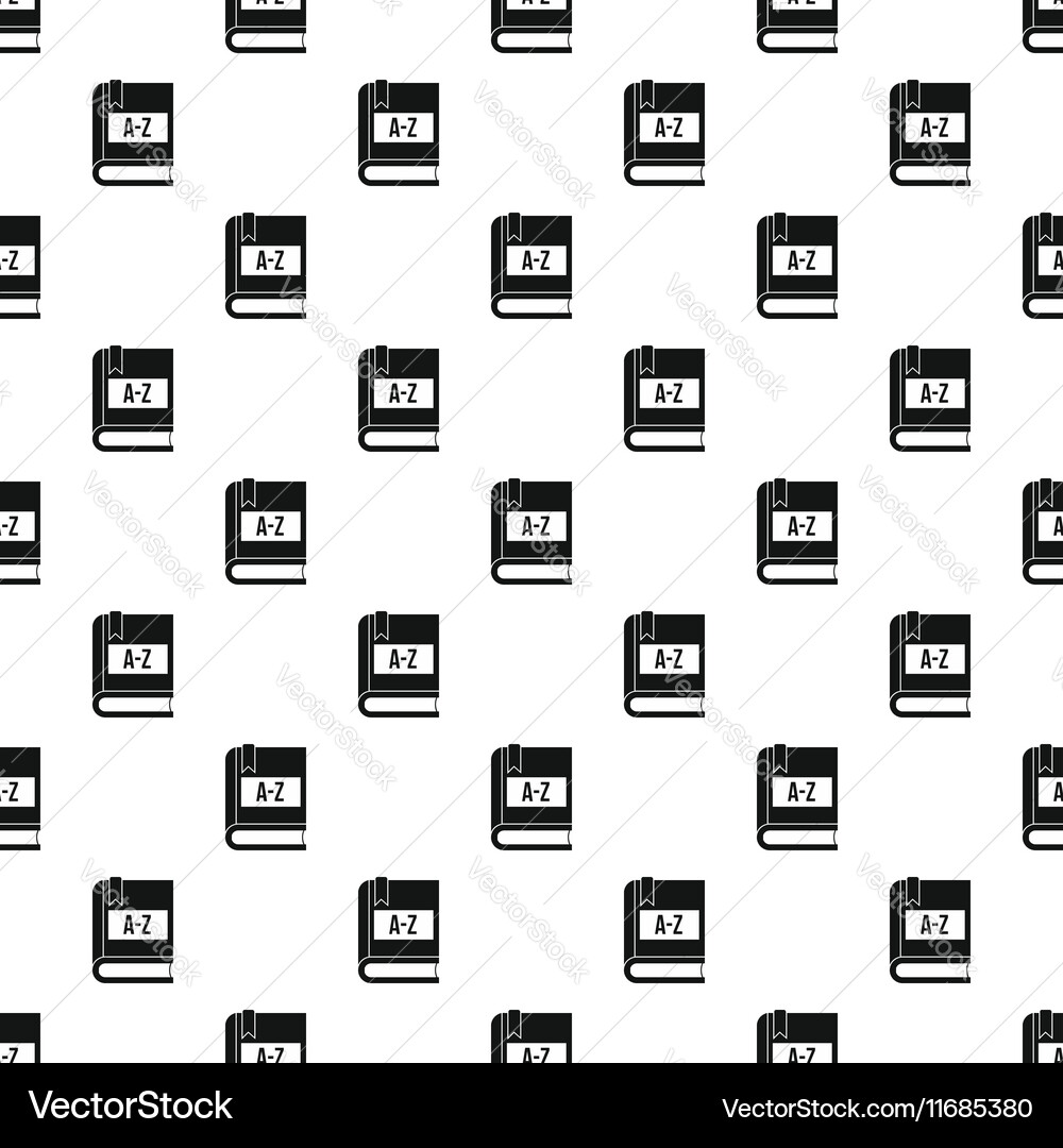 Dictionary book pattern simple style Vector Image