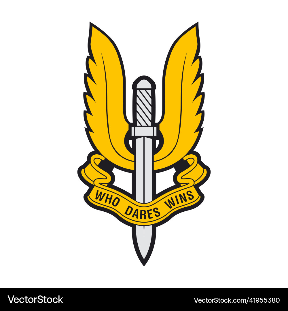 Emblem of the special air service sas Emblem of the special air service sas vector image